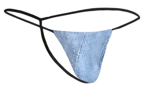 JUSTIN+SIMON XSJ02 Classic G-String Color Lurex Blue