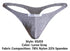 JUSTIN+SIMON XSJ03 Classic Thongs Color Lurex Gray