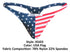 JUSTIN+SIMON XSJ03 Classic Thongs Color USA Flag