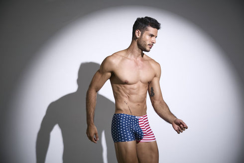 JUSTIN+SIMON XSJ08 Classic Boxer Color USA Flag
