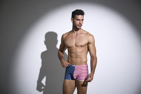 JUSTIN+SIMON XSJ08 Classic Boxer Color USA Flag