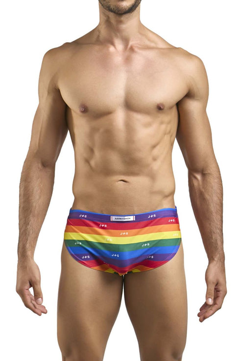 JUSTIN+SIMON XSJ09 Running Shorts Color Pride Flag