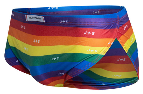 JUSTIN+SIMON XSJ09 Running Shorts Color Pride Flag