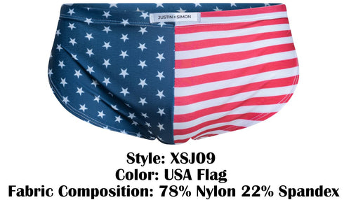JUSTIN+SIMON XSJ09 Running Shorts Color USA Flag