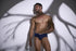 JUSTIN+SIMON XSJ13 Cheeky Bulge Boxer Color Peach Navy