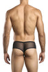 JUSTIN+SIMON XSJ22 Cheek Briefs Color Black Mesh