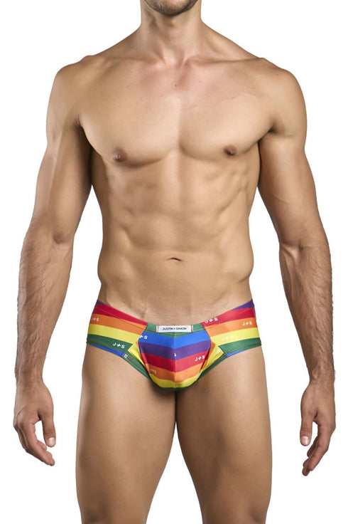 JUSTIN+SIMON XSJ22 Cheek Briefs Color Pride