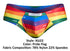 JUSTIN+SIMON XSJ22 Cheek Briefs Color Pride Flag