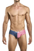 JUSTIN+SIMON XSJ22 Cheek Briefs Color USA Flag
