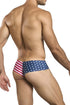 JUSTIN+SIMON XSJ22 Cheek Briefs Color USA Flag