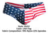 JUSTIN+SIMON XSJ22 Cheek Briefs Color USA Flag