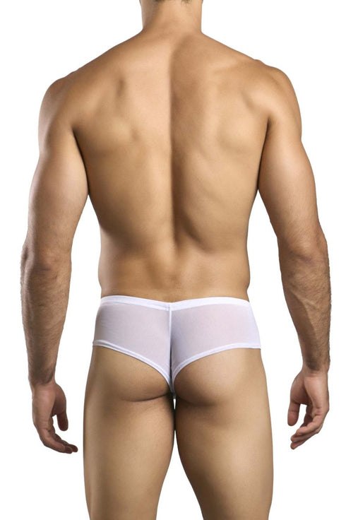 JUSTIN+SIMON XSJ22 Cheek Briefs Color White Mesh