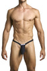 JUSTIN+SIMON XSJBU02 Bulge Thongs Color Black
