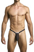 JUSTIN+SIMON XSJBU02 Bulge Thongs Color Black Mesh