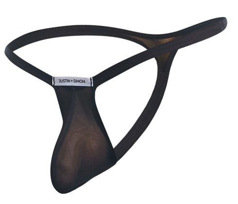 JUSTIN+SIMON XSJBU02 Bulge Thongs Color Black