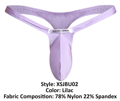 JUSTIN+SIMON XSJBU02 Bulge Thongs Color Lilac