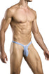 JUSTIN+SIMON XSJBU02 Bulge Thongs Color Lurex Blue