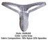 JUSTIN+SIMON XSJBU02 Bulge Thongs Color Lurex Gray