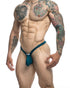 JUSTIN+SIMON XSJBU02 Bulge Thongs Color Opal Green