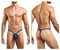 JUSTIN+SIMON XSJBU02 Bulge Thongs Color Peach Navy