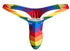 JUSTIN+SIMON XSJBU02 Bulge Thongs Color Pride Flag