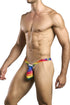 JUSTIN+SIMON XSJBU02 Bulge Thongs Color Pride Flag