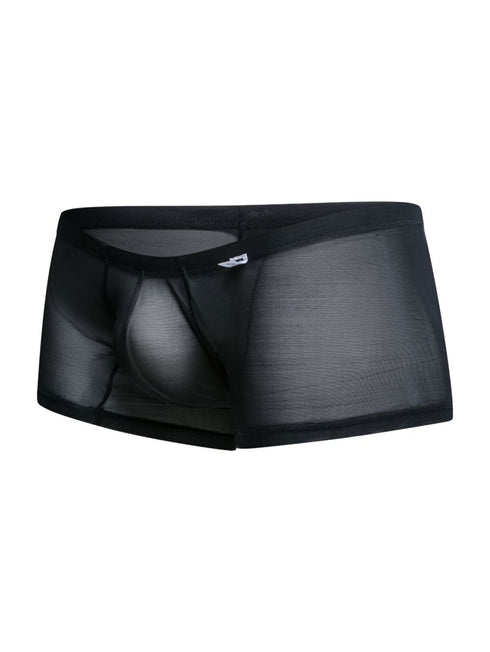 MaleBasics MBL78 Lace Trunks Color Black Mesh