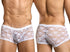 MaleBasics MBL78 Lace Trunks Color White Lace