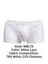 MaleBasics MBL78 Lace Trunks Color White Lace