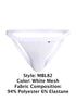 MaleBasics MBL82 Sexy Jockstrap Color White Mesh