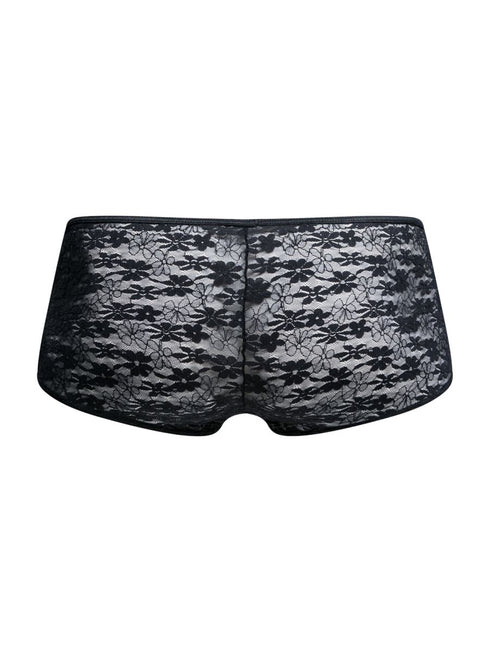 MaleBasics MBL83 Loop Cheeky Trunks Color Black Lace