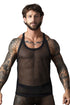 Male Power 110-11C Fishnet 2 Tank Top Color Black