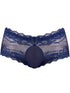 Male Power 127-280 Sassy Lace Mini Short Sheer Pouch Color Navy