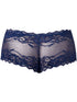 Male Power 127-280 Sassy Lace Mini Short Sheer Pouch Color Navy