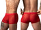 Male Power 145-307 Mesh 2 Mini Short Trunks Color Red
