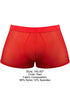 Male Power 145-307 Mesh 2 Mini Short Trunks Color Red