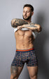 Male Power 160-299 Soo Cumfy Boxer Brief Color Navy-Orange