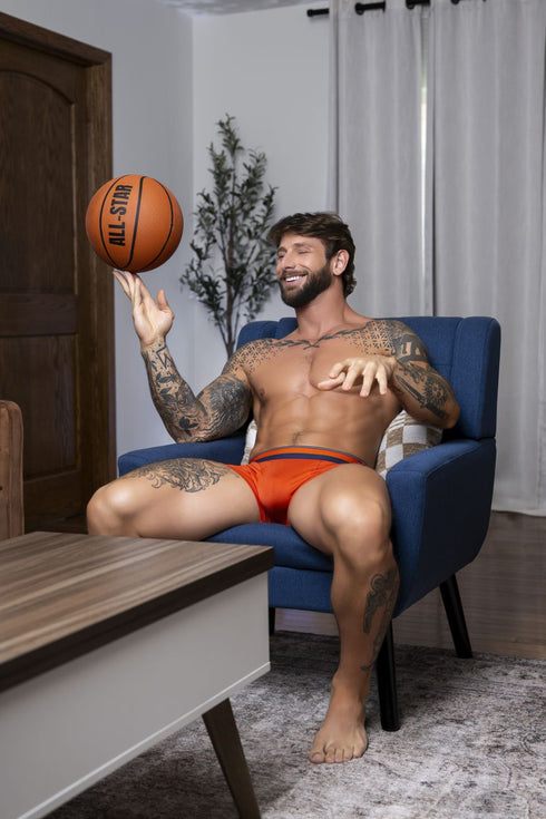 Male Power 160-299 Soo Cumfy Boxer Brief Color Orange