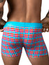Male Power 160-306 So Comfy Gingham Boxer Brief in Gingham Print Color Gingham Print