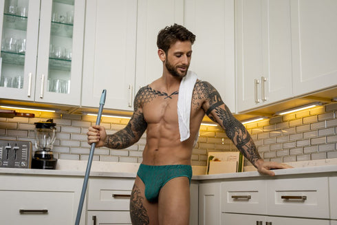 Male Power 330-305 Ripple Moon Jockstrap Color Teal