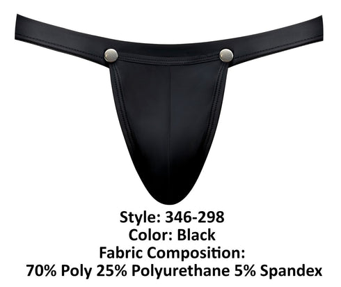 Male Power 346-298 Oh Snap Snap Off Jock Color Black