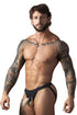 Male Power 348-304 Open Ended Jock Open Front Elastic Cock Ring Color Black