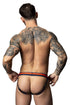 Male Power 349-299 Soo Cumfy Jock Color Navy-Orange