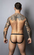 Male Power 349-300 Hot Mesh Jock Color Black-Red