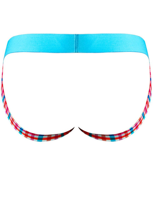 Male Power 349-306 So Comfy Gingham Jock in Gingham Print Color Gingham Print