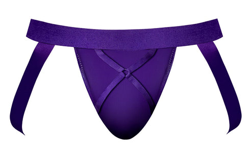 Male Power 350-302 Eggplant Crossover Jock Color Plum