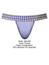 Male Power 350-306 So Comfy Gingham Jockstrap in Purple Color Purple