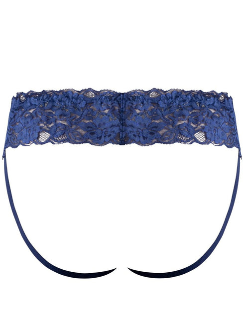 Male Power 360-280 Sassy Lace Skirt Jock Color Navy