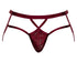 Male Power 394-289 Lucifer Strappy Jock Color Burgundy