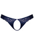 Male Power 409-280 Sassy Lace Open Ring Thong Color Navy